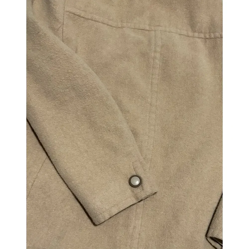 VTG Doncaster Women's Vintage Jacket Size 6 100% camel Hair classy  monochrome - Picture 6 of 6